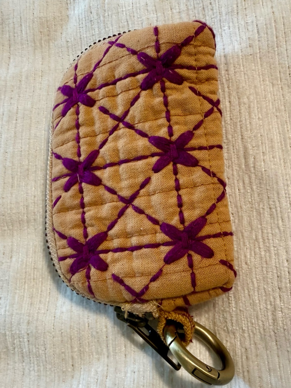 Free People FP One Upcycled Mini Wallet Keychain Pouch